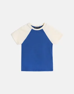 Agneta Tee in Dazzling Blue and Buttermilk Combination
