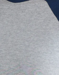 Agneta Tee in Grey Marl and Navy Combination