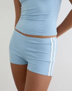 Ainu Short in Nantucket Blue with Off White Binding