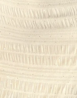 Akaira Mini Dress in Sequin Mesh Ivory