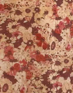Alette Halterneck Maxi Dress in Chiffon Rusty Flower