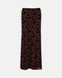Alfreda Maxi Skirt in Garden Floral Brown