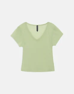 Alinta Top in Mesh Pistachio