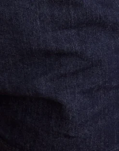 Alita Mini Short in Chambray Indigo with Buttons