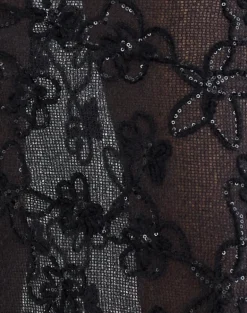 Alphia Maxi Skirt in Sequin Knit Black
