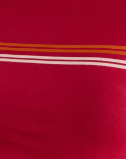 Amabon Long Sleeve Top in Adrenaline Red Stripe