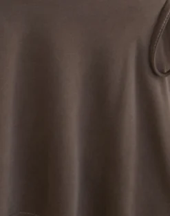 Amata Trouser Skirt in Cupro Dark Brown