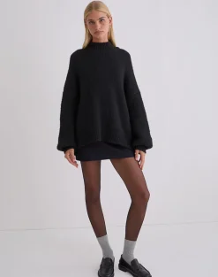 Amato Oversized Jumper in Black