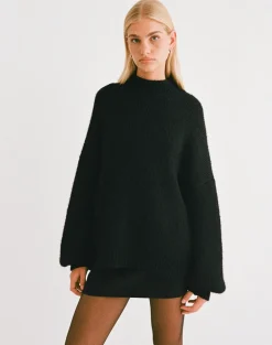 Amato Oversized Jumper in Black