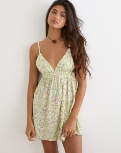 Amibeth Mini Dress in Blooming Lily Green