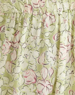 Amibeth Mini Dress in Blooming Lily Green