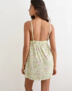 Amibeth Mini Dress in Blooming Lily Green