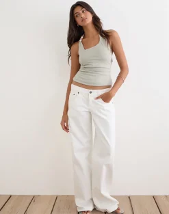 Anari Top in Shimmer Knit Light Grey