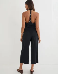 Ano Capri Trousers in Rayon Jersey Black