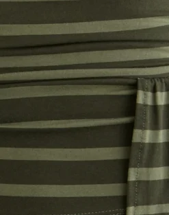 Aprilla Top in Wide Stripe Green
