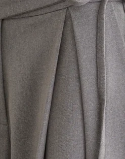 Arden Tie Waist Trouser in Tailoring Grey