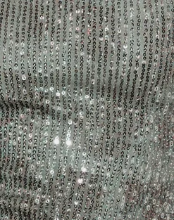 Argeila Halter Top in Green and Grey Sequin