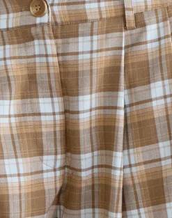 Ashara Short in Tailoring Check Brown