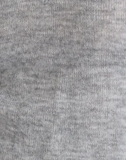Ashla Long Sleeve Top in Sheer Knit Grey