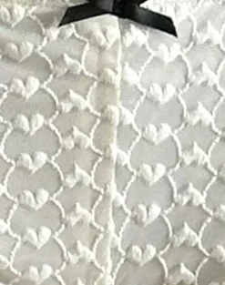 Asih Capri Trousers in Ivory Heart Lace