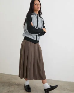 Asrar Jumper in Knit Grey and Black