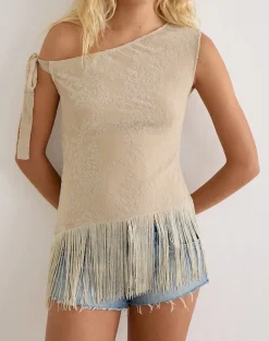 Astada Top in Moss Petal Coconut Milk