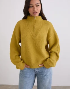 Atine Jumper in Ochre Mustard