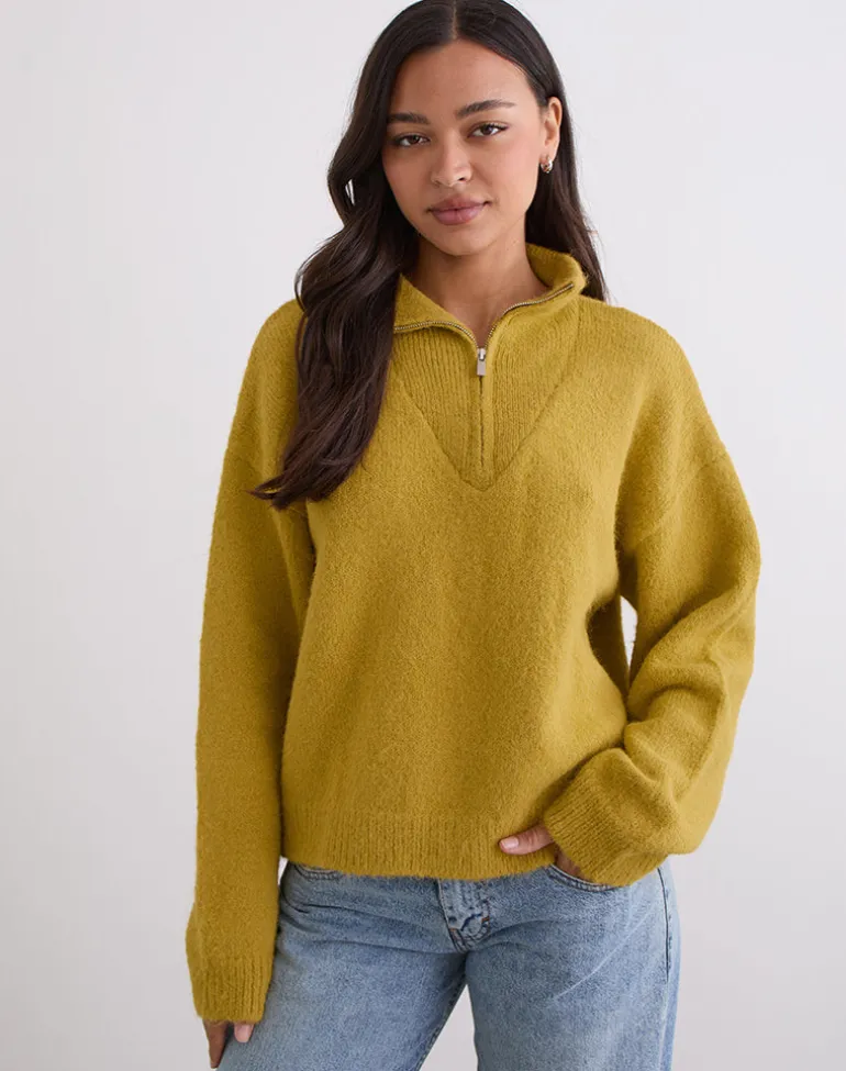 Atine Jumper in Ochre Mustard