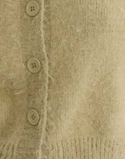 Audrina Cardigan in Fluffy Knit Sage