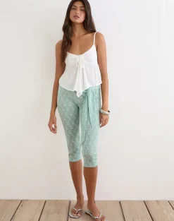 Awilix Top in Crinkle Off White