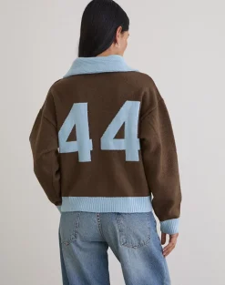 Ayamu Zip Jumper in Knit Brown
