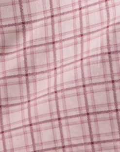 Ayana Backless Mini Dress in Basic Tartan Pink