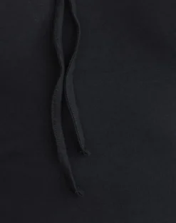 Aye Plunge Long Sleeve Top with Ruched Neck in Black