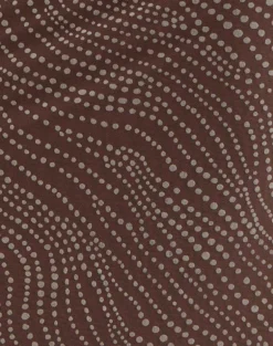 Badilah Top in Abstract Polka Flock Brown