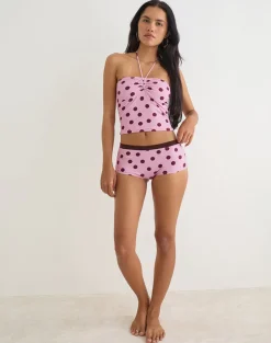 Baela Tankini in Pink with Irregular Polka