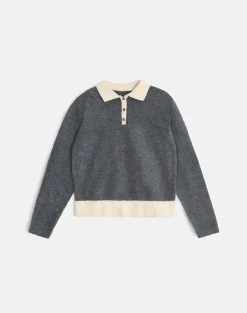Balamoa Jumper in Knit Grey and Cream
