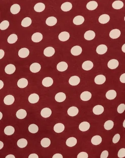 Balia Asymmetric Short Sleeve Top in Polka Wine