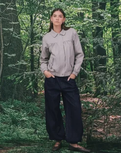 Banaran Balloon Trouser in Chambray Indigo