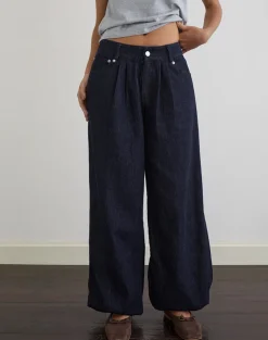 Banaran Balloon Trouser in Chambray Indigo