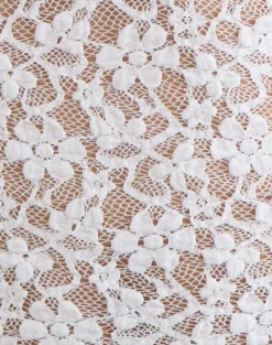 Beerus Long Sleeve Mock Neck Top in Lace Ivory