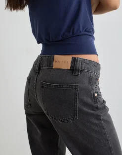 Bell Bottom Low Rise Flare Jeans in Vintage Black