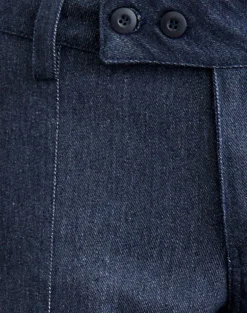 Bensen Capri Trouser in Chambray Denim Blue