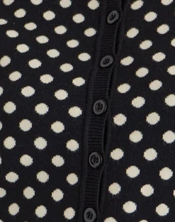 Bhavina Cardigan in Mono Polka