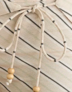Blasa Short in Tilt Lines Beige