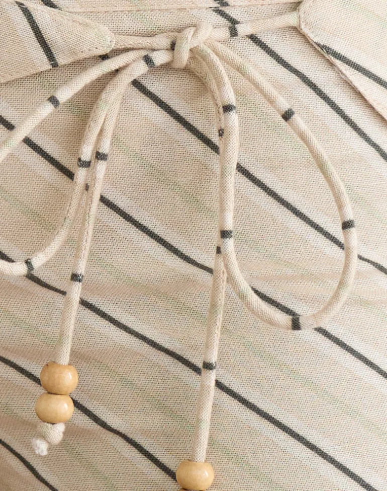Blasa Short in Tilt Lines Beige