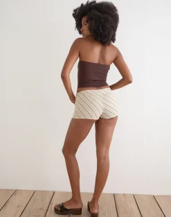 Blasa Short in Tilt Lines Beige