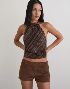 Blazira Short in Whale Cord Brown