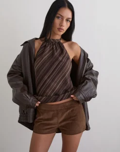 Blazira Short in Whale Cord Brown