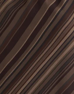 Brielle Top in Chiffon Mix Brown Stripe