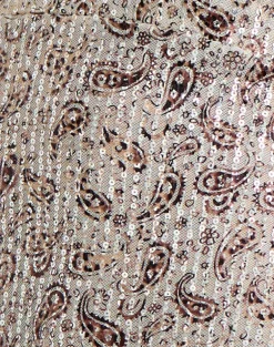 Brilia Bandeau Top in Paisley Sequin Gold